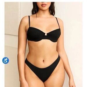 Dippin Daisys Gigi Black Bikini Top XL